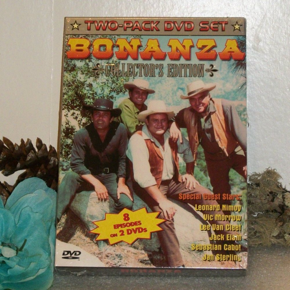 BONANZA Collectors Edition NEW SEALED Two Pack DVD Set 8 Episodes on 2 DVD's